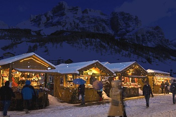 The Christmas markets in Alta Badia, Dolomites in Italy