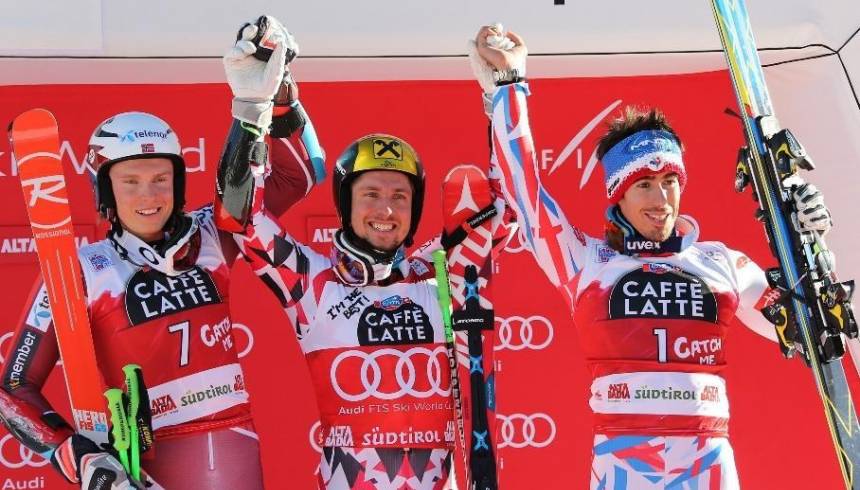 The men's Alpine Ski World Cup races on the Gran Risa Piste at La Villa, South Tyrol in Italy are a highlight for all ski enthusiasts