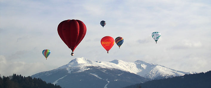 Balooning in the Dolomites, experience the magic of winter in South Tyrol, Italy
