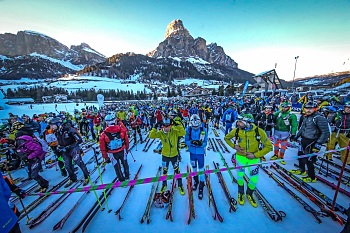 Sellaronda Skimarathon in the Dolomites, Italy on 22 March 2019