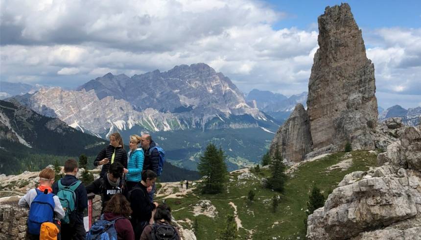 Lagazuoi Open Air Museum in the Dolomites