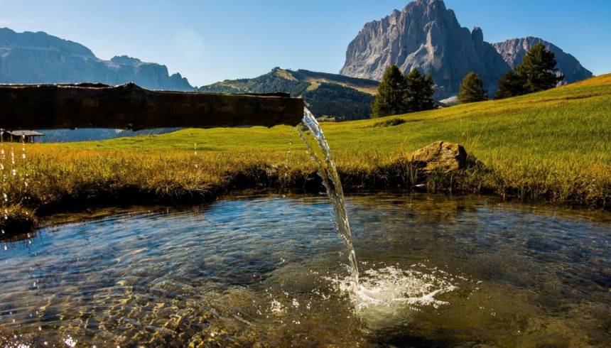 Fresh Drinking water in the Dolomites, Italy