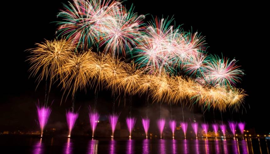 Malta international fireworks festival 22-30. April'17